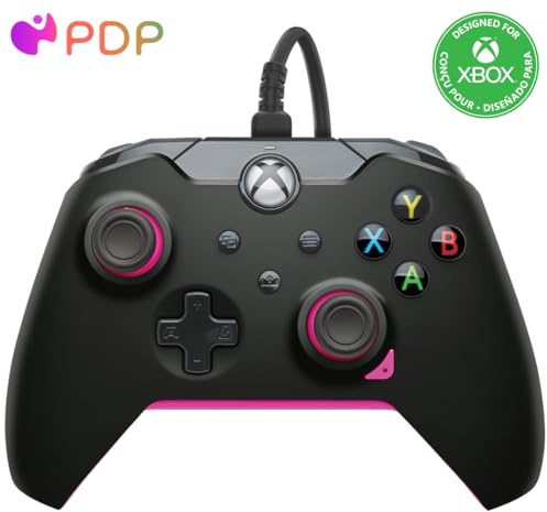 Pdp Filaire Manette Fuse Noir pour Xbox Series X|S, Gamepad, Filaire Video Game Manette, Gaming Manette, Xbox One, Licence Officiel - Xbox Series X