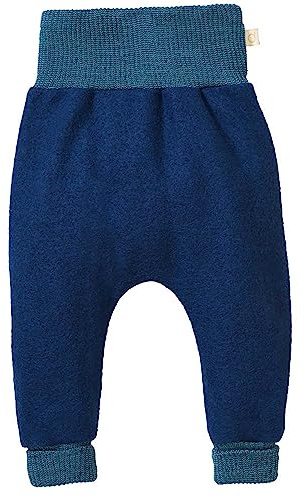Disana Pumphose Baby & Kinder - 100% Bio-Merino, Leichter Wollwalk – atmungsaktiv & mitwachsend - Unisex Gr. 62 – 104 - nachhaltig & fair – besonders bequem - Made in Germany | Marine Gr. 98-104