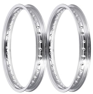 Set: 2x Felge 1,6 x 16 Alufelge poliert - für Simson S50, S51, S70, KR51 S
