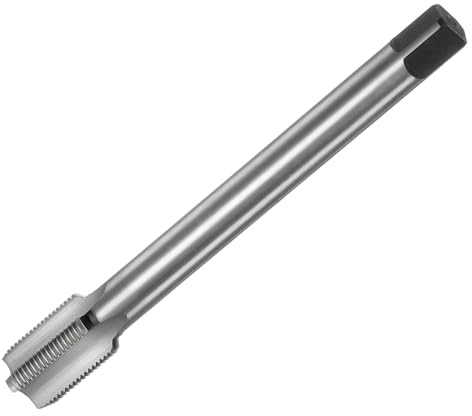 QUARKZMAN Machuelo de Rosca Métrica M20 x 1.5 H2 Mano Izquierda 160mm Extra Largo de Flauta Recta para Máquina de Roscar Tornillos Herramienta de Reparación de Roscas