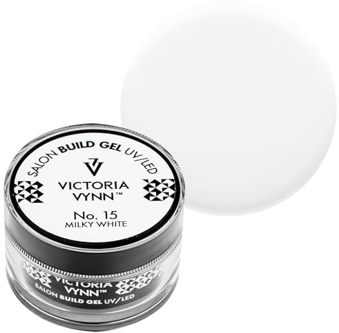 Victoria Vynn Build Gel UV/LED GEL BUILDER Nägel Aufbau Verlängerung (No. 15 Milchig Weiß, 15ml)