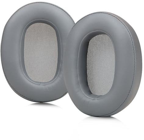 SINOWO Replacement Earpads for Sony WH-XB900N(WH-XB900) Headphones,Ear Pads Cushions with Noise Isolation Memory Foam,Soft Protein Leather-Grey