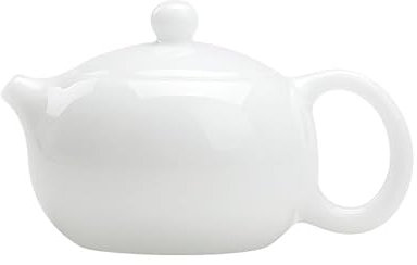 tetera con infusor para té suelto, Tetera, tetera, regalos for mujeres, tetera doméstica de porcelana blanca Kung Fu, capacidad 100ML (QA)