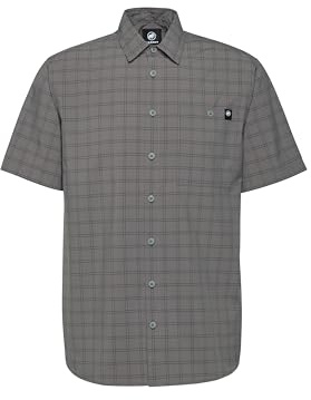 Mammut Lenni Shirt Men | Outdoor Hemd für Herren, Atmungsaktiv, Kurzarm | Steel-Black, 3XL