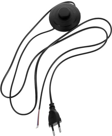 OSALADI Fußschalter-kabel Mit Pedal Für Tischlampen Lange Kunststoff-fußschalterleitung Für Bequemes Lichtmanagement Geeignet Für Leselampen Und