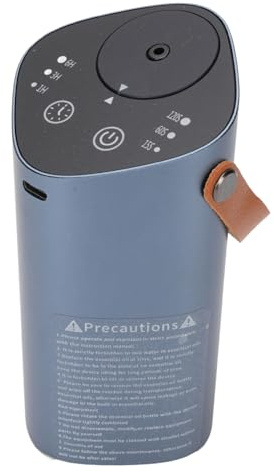 Diffusore Aromaterapia per Auto, Silenzioso 2000mah Ricaricabile Diffusore Senza Acqua Timer a Basso Rumore Diffusore Olio Essenziale con Manico per Casa Auto