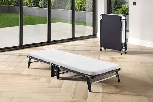 JAY-BE HE70 Hideaway Folding Bed with Mattress and Storage Cover, Single