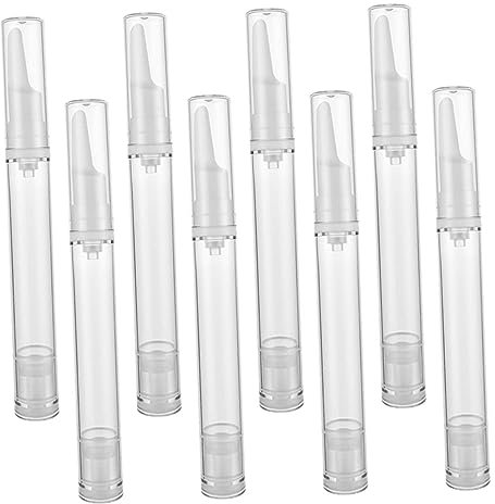 Happyyami 8piezas Botella De Crema para Ojos De Almacenamiento Al Vacío Dispensadora para Cosméticos