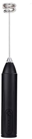 Macchina for schiuma portatile Miscelatore for caffè al latte a 3 velocità Frullino for le uova Cibo da cucina(Black)