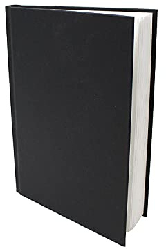 Artway Studio – Carnet de Croquis Relié A5 – Portrait – 92 Côtés (46 Pages) de 170 g/m² – Finition Mat Premium – Papier Cartouche – Couverture Rigide Noire