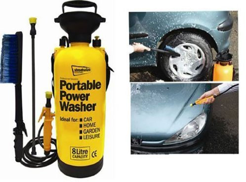 Large Streetwize SWPW Portable Power Pump Pressure Washer Car Jet Wash (8L)- (Eco Packaging)