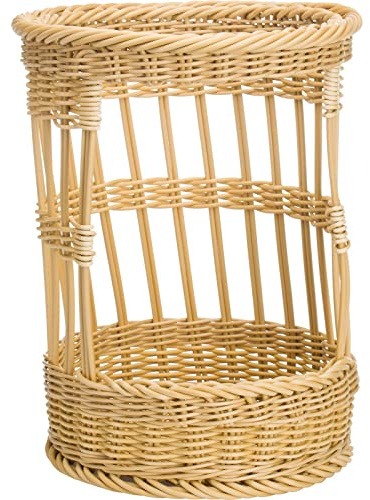 Westmark Baguette-/Präsentationskorb, geeignet für Ladenbau/-einrichtung, Bäckerei, Hotel, Gastronomie, ca. Ø30 x 38 cm, Synthetik Faser, Saleen Edition, Hellbeige, 02080830101