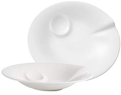 Villeroy & Boch Pasta Passion Platos para espaguetis, Set de 2, 30,7 x 26,3 x 5,7 cm, Porcelana , Blanco, 2 piezas