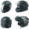 Casco Modular Homologado Moto Touring Sport Pantalla Parasol Mate Negro M