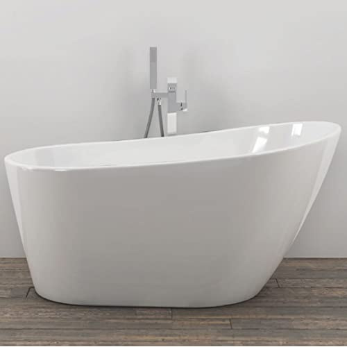 Vasca Da Bagno Free Standing 005 Acrilico Bianco Lucido Ovale