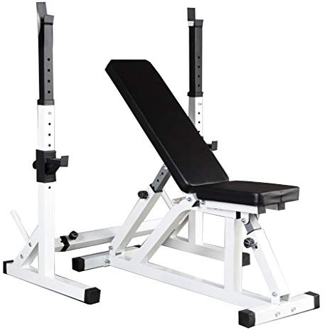 Hantelbänke Herren Fitness Langhantel Rack Regale und Hocker Home Indoor-Fitnessstudio Krafttrainingsgestell Squat Rack Bankdrücken Einstellbare Halterung