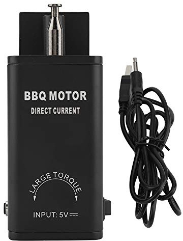MAGT Grillmotor, DC 5V Braten Rotisserie Grillmotor Aluminium BBQ Rotisserie Motor mit USB Kabel