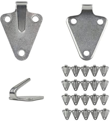 CARGO VA Intelligent Vehicle Accessories CargoVA 20 ganci per teloni a tre fori - Ganci particolarmente resistenti alla ruggine - Ganci per reti, ideali per fissare reti e teloni