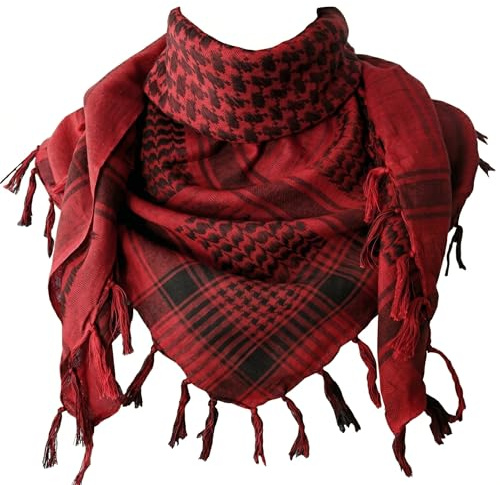 THE ART BOX 100% Baumwolle Militär Herren Schal Taktischer Wüste Arabischer Schal Für Männer Gesichtsmaske Hals Bandana Shemagh Schal Wrap Schals Afghanischer Schal