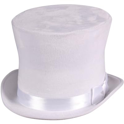 Thetru Velour Zylinder Flair mit Satinband – eleganter Hut für Kostüme, Karneval & Events – für Damen und Herren