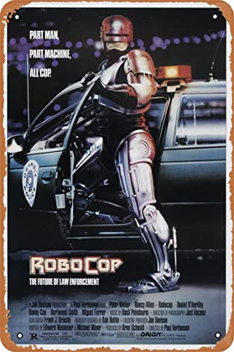 RoboCop Filmposter Retro Blechschild 20,3 x 30,5 cm