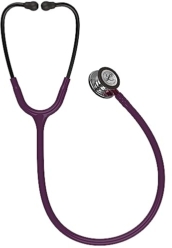 3M Littmann Classic III Stethoskop mit Gratis Gravur und Penlight (Pfaume/Mirror Edition)