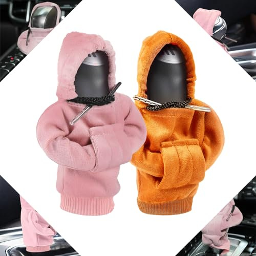 PDSQL Schalthebel Hoodie, Gangschaltung Hoodie-Abdeckung, Flanell Modisches Pullover-Design, Auto Schaltknauf Abdeckung universelles Auto-Schalthebel-Innendekorationszubehör