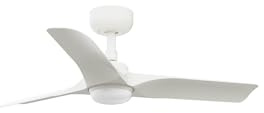 Faro HEY Piccolo ventilatore da soffitto DC bianco a LED 6 velocità