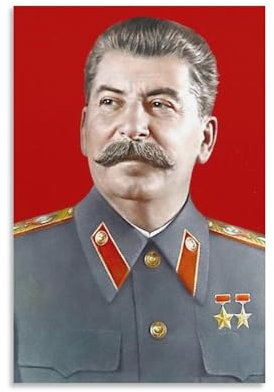 PURRCOCO Joseph Stalin Poster, Anführer der Kommunistischen Partei Russlands, 10 Kunstwerke auf Leinwand, Wandkunstdrucke, moderne Dekoration, 50 x 75 cm