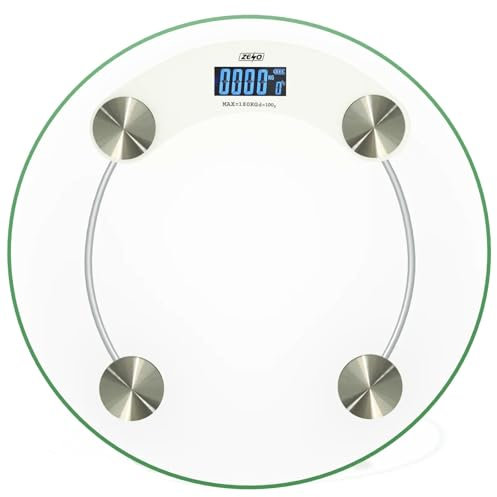 Digital Electronic Bathroom Scales for Body Weight Weighing Bath Scales with High Precision Sensors Accurate Weight Machine for People LED Display Step On Scale