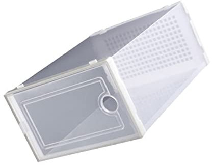 TINEASUR 2stücke Transparente Schuhbox Mit Aufbewahrungsboxen Für Dicke Schuhe Schuh-finishing-boxen Einfache Schuhregale Schuh-aufbewahrungsboxen Aus Pp-kunststoff Stapelbar Und Platzspare