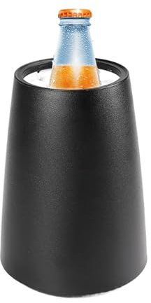 Raffreddatore per bottiglie di vino, refrigeratore per vino, refrigeratore per vino isolato riutilizzabile per bottiglie - Secchio per vino isolato portatile per mantenere il vino fresco e fresco