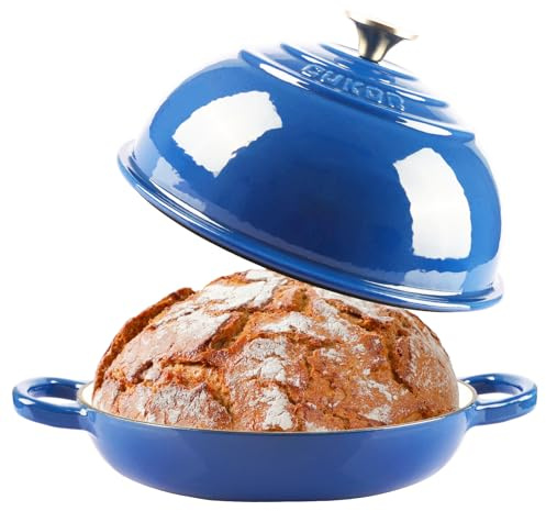CUKOR 7QT Dutch Oven Pot With Lid, Enameled Cast Iron Dutch Oven For Bread Baking, Non-Stick Bread Pot for Oven/Stovetop (Roast, Braising, Stewing, Soups)
