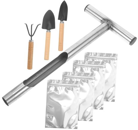 BESPORTBLE Campionatore Del in Inossidabile Impugnatura t Strumento Campionamento Del Per Campionamento Adatto Per Giardini Prati Agricoltura Silvicoltura e Campioni Da Golf