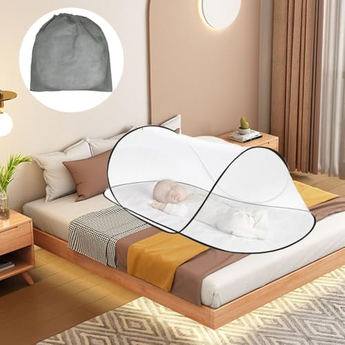Moskitonetz Pop Up, Moskitonetz-Reise 200x100x70 cm, Mosquito Netz Reise - Faltbares Mos-kitonetz, tragbares Campingzelt, einfache und schnelle Installation, für Zuhause und Camping Geeignet