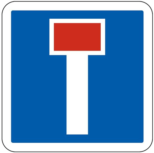 Signalétique.biz France - Signalétique.biz France - Panneau d'indication Impasse C13a Signalisation Carré Panneau Sécurité Routière - Gamme Bretagne - 350 mm