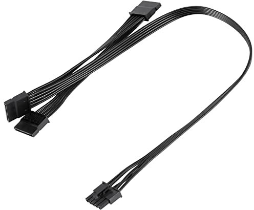 Wrtysully Cable de AlimentacióN HDD de Disco Duro de 5 a 3 SATA V550 V650 V750 V850 V1000 V1000 Fuente de AlimentacióN Modular