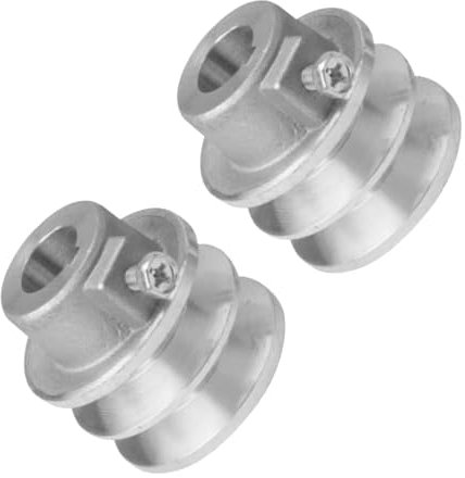 Rdxanc Riemenscheibe, 19 mm/20 mm Bohrung, 54/56 mm Durchmesser, Doppelrillen-Riemenscheibe für 168F 170F Motor-Ersatz-Motorrolle, 2 Stück