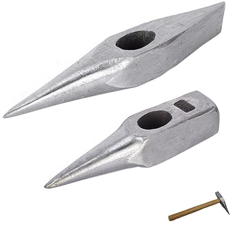 TorSor 2 Pack Welding Chipping Hammer Head Welding Hammer Slag Removal Tool Rock Pick Hammer with Pointed Tip Brick Hammer Geological Hammers for Rockhounding Fossil Hunting Masonry Geologist Welder
