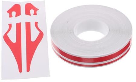 BESTYASH Ruban Adhésif pour Voiture Rouge Autocollant Unique et Auto-adhésif en Papier pour Bandes Latérales de Carrosserie Décoratives 1 Ensemble Adapté la Carrosserie du Véhicule