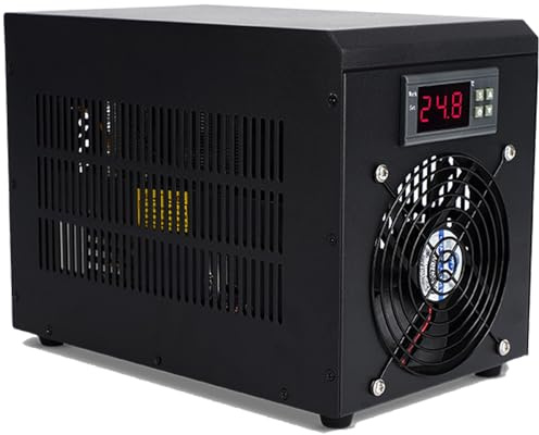 Enfriadores Acuario, Enfriador Agua, depósito enfriamiento, hidroponía Ajustable 60L/160L/300L para hidropónico, compresor, Ventilador refrigeración, enfriado por Aire, para Cultivo Planta