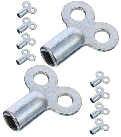 NIYANGLE 10pcs Radiator Bleed Valve Keys Metal Square Hole Key for Heater Bleed Valve Radiator Air Plumbing Bleeding