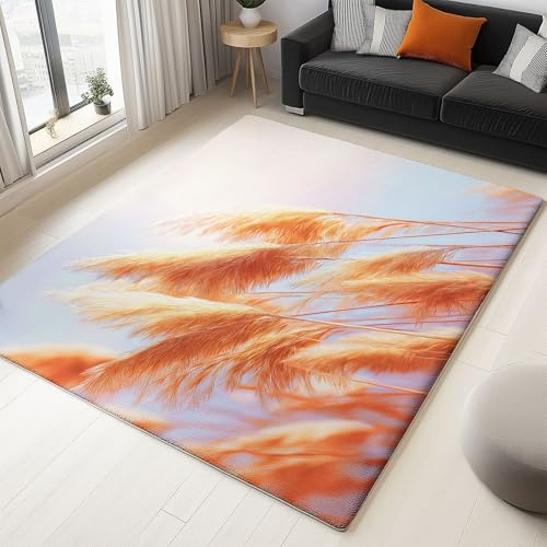 Generico Tappeto Canne Moderne Oniriche Ideale Per Adolescenti 120 x 160 cm, Tappeto Bambini Ragazzo Ragazzi da Letto Pelo Corto Lavabile Antiscivolo Morbido Blu