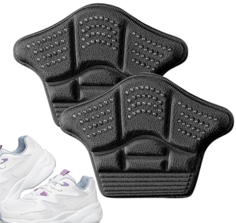 Almohadillas acolchadas para la parte posterior del talón, cómodas almohadillas para el talón, zapatos sueltos demasiado grandes | Empuñaduras de malla reutilizables para mujeres y hombres, cojines