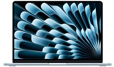 Apple MacBook Air 13 Pouces Portable avec Puce M5 : Conçu pour l’IA, Écran Liquid Retina 13,6 Pouces, Mémoire unifiée 16 Go, SSD 1 to, Caméra Center Stage 12 MP, Touch ID, Wi-FI 7 ; Ciel