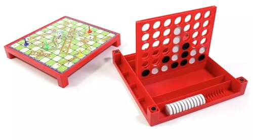 Snakes & Ladders and 4 in a Row Game Bundle By Chad Valley