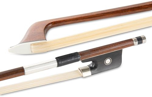 Gewa 404573 Arco para Cello Madera Brasil Estudiante 1/2, Crines Naturales, Octogonal