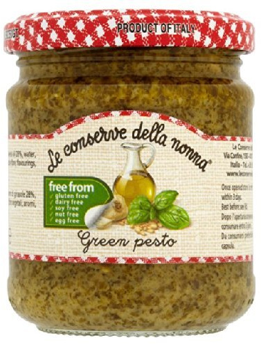 Le Conserve Della Nonna Produits Laitiers Et Sans Gluten Vert Sauce Pesto 185G