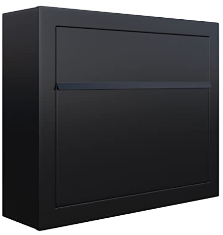 Elegance- Contemporary Designer Mailbox in Powder-Coated Black