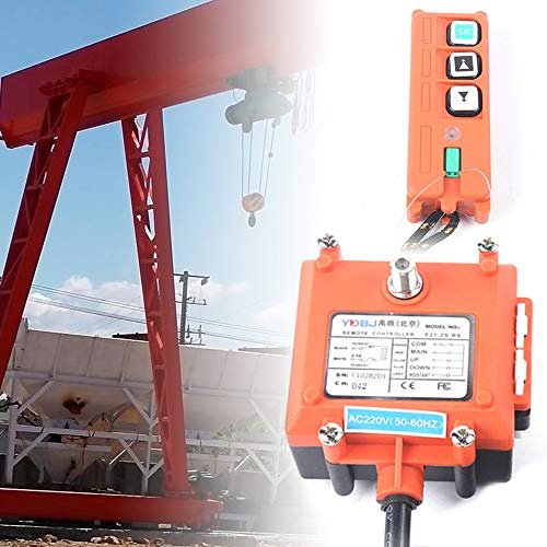 Winde Kran Fernbedienung Device IP65 Seilwinden Funk-Fernbedienung Hoist Seilhebezug Kran Hebezeuge Industrieller 100M Kontrollabstand Geeignet für kleine Elektrozüge und Winden